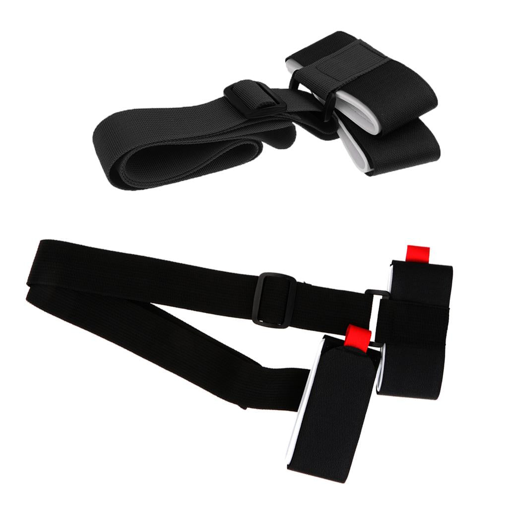 2 Pcs Quality Adjustable Nylon Skis Shoulder Carrier Lash Handle Straps