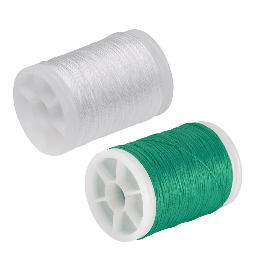 110m Fiber Bow String Serving Material Bowstring Protect Green+White