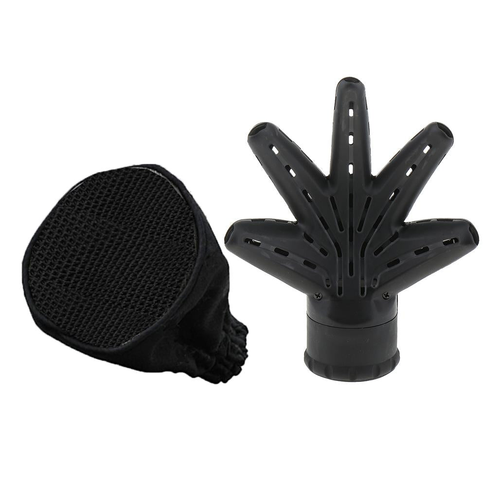 2 Pieces Hair Salon Curly Hair Dryer Diffuser Universal Blower Sock Cover