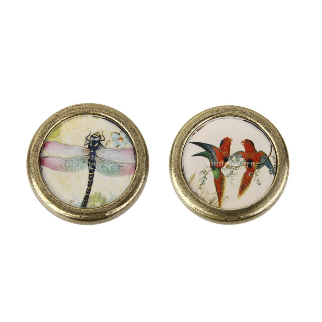 2 Pieces 36mm Rustic Cabinet Door Drawer Handle Cupboard Pull Knobs Hardware
