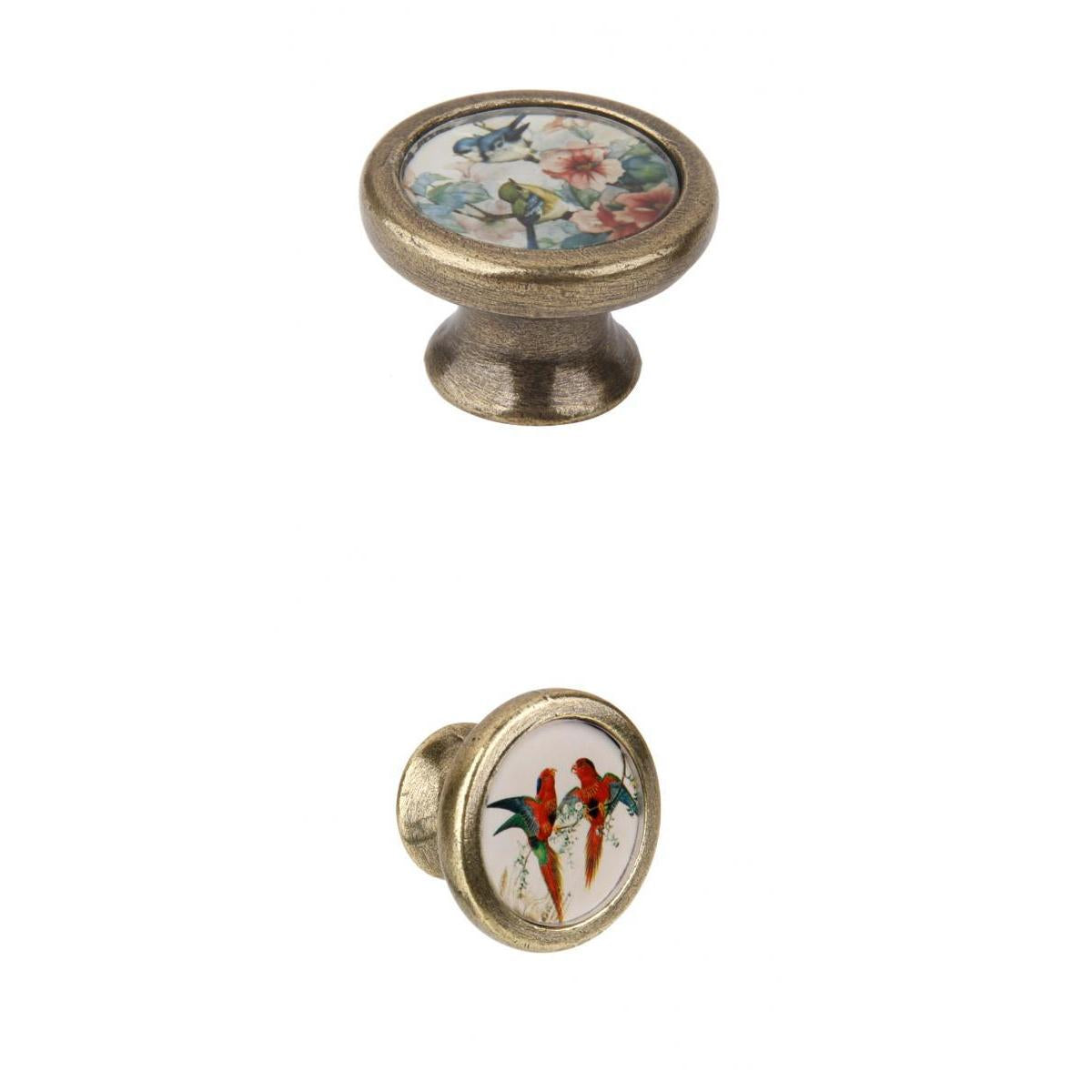 2 Pieces Rustic Round Cabinet Door Drawer Handle Cupboard Pull Knob Hardware