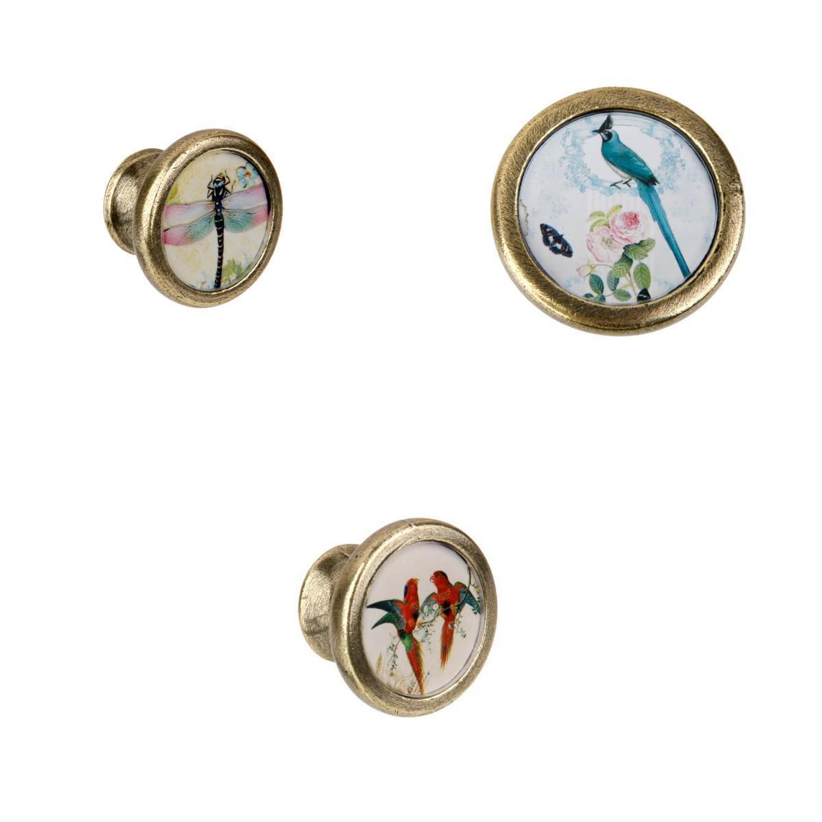 3 Pieces Vintage Cabinet Door Drawer Handles Pull Knobs Furniture Hardware