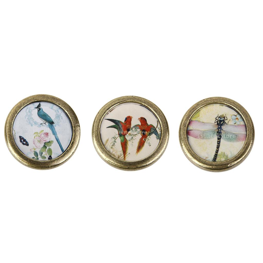 3 Pieces Vintage Cabinet Door Drawer Handles Pull Knobs Furniture Hardware