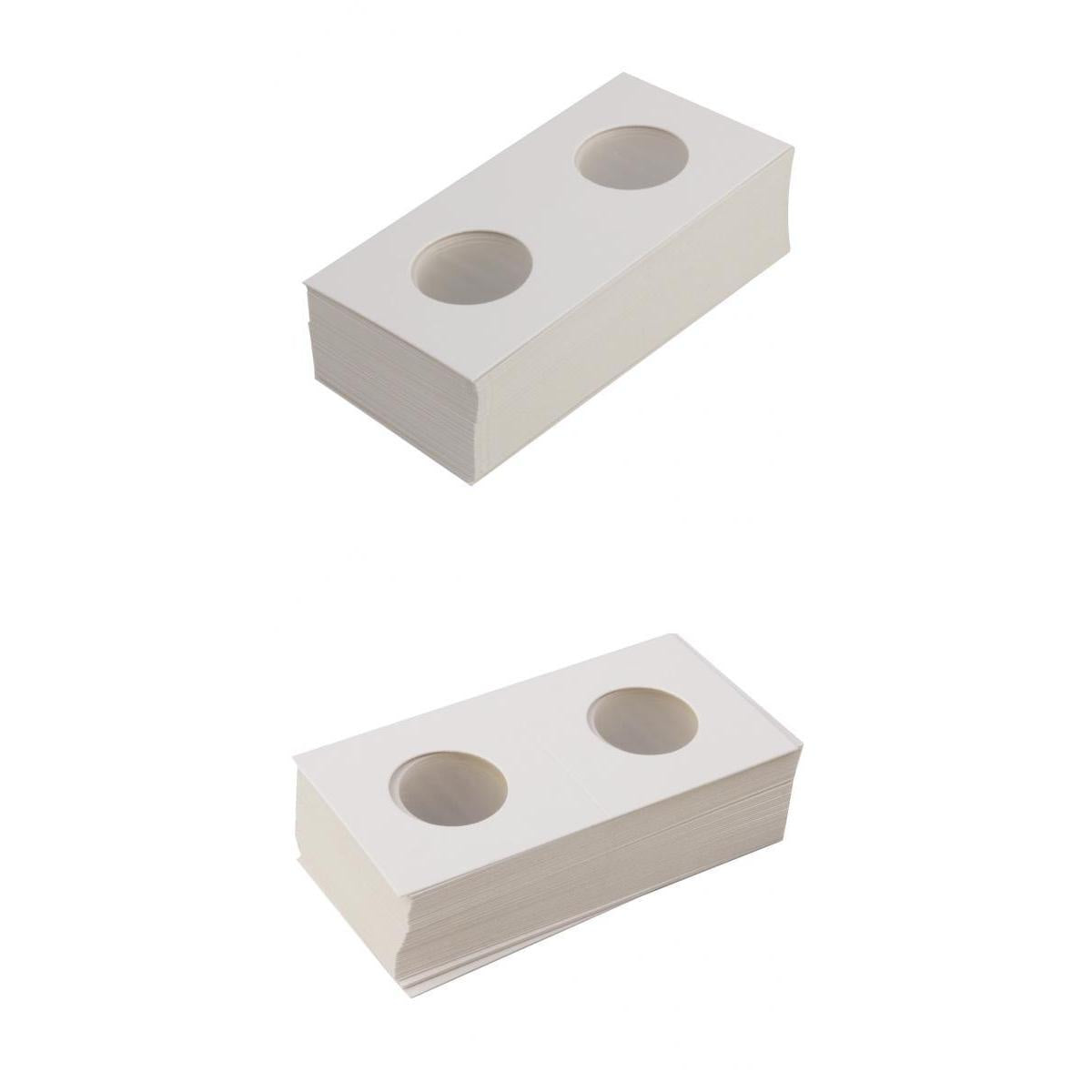 100PCS Cardboard Coin Holders Flips Mylar Coin Supplies 23/29mm