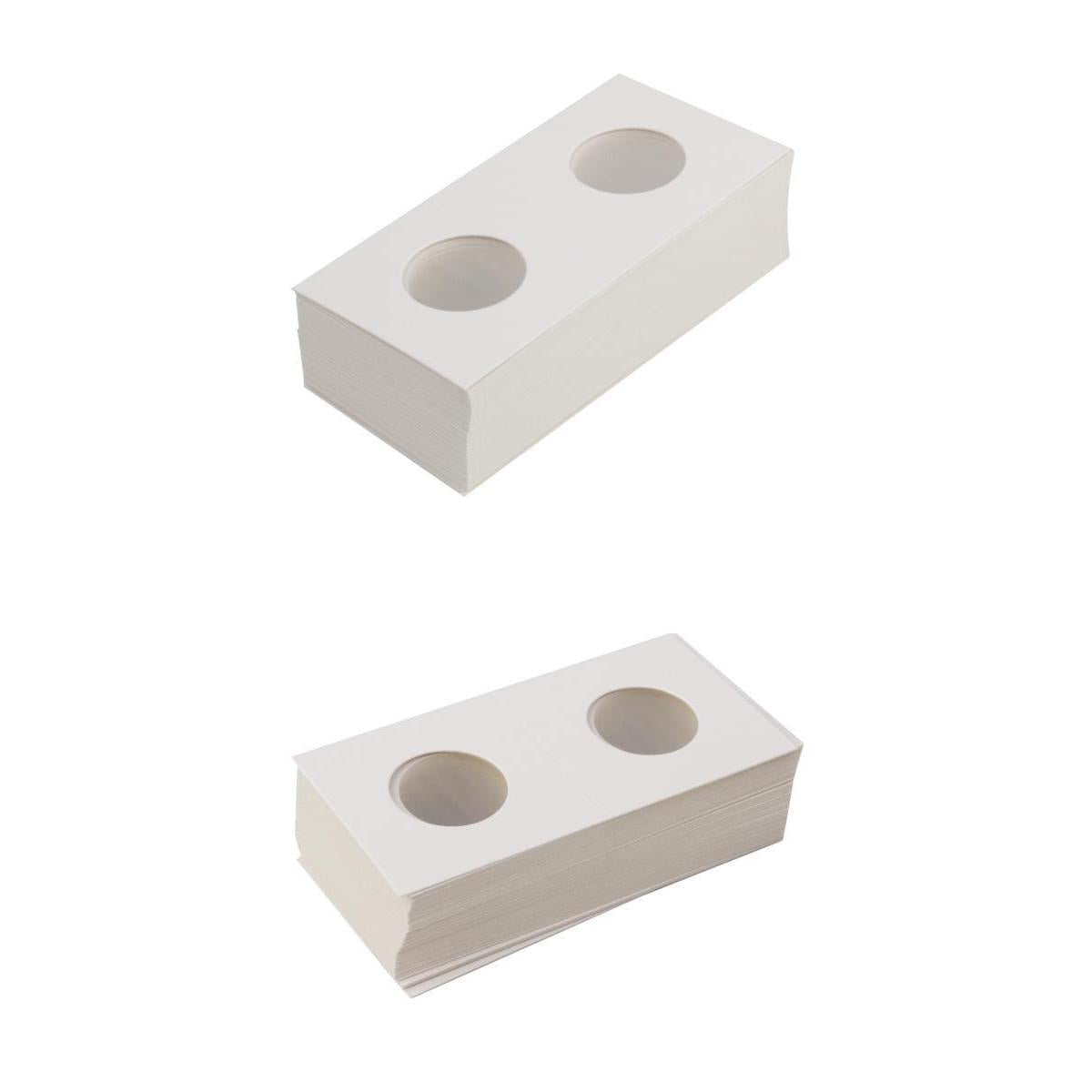 100PCS Cardboard Coin Holders Flips Mylar Coin Supplies 29/27.5mm