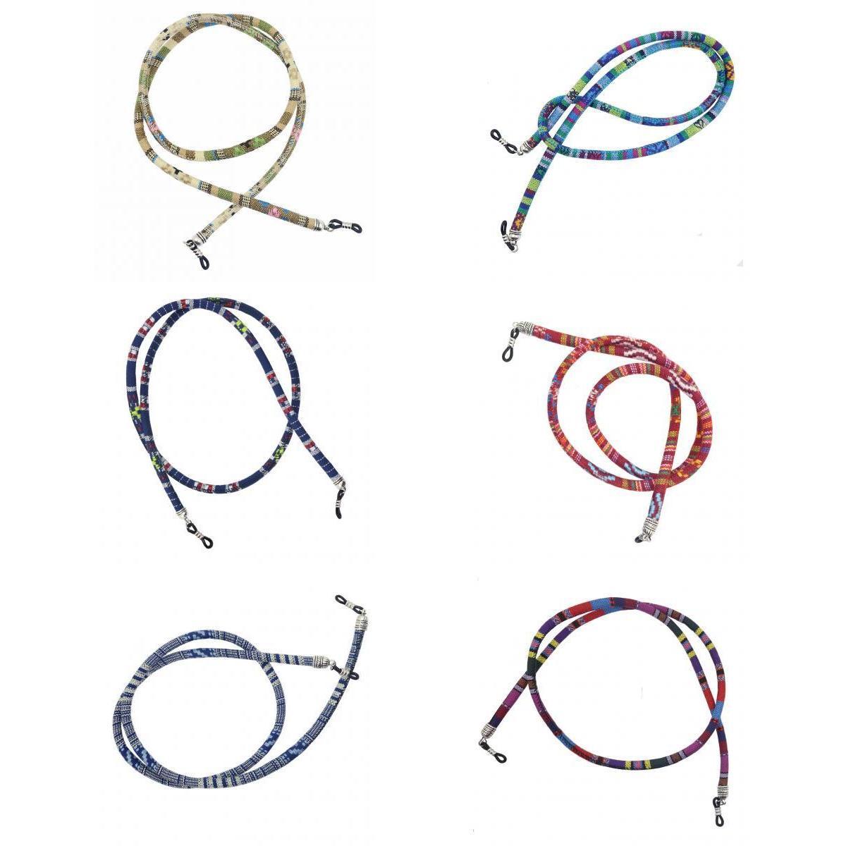 6 pcs Bohemian Sunglasses Neck Cord Strap Eyeglass Lanyard Holder Round Rope