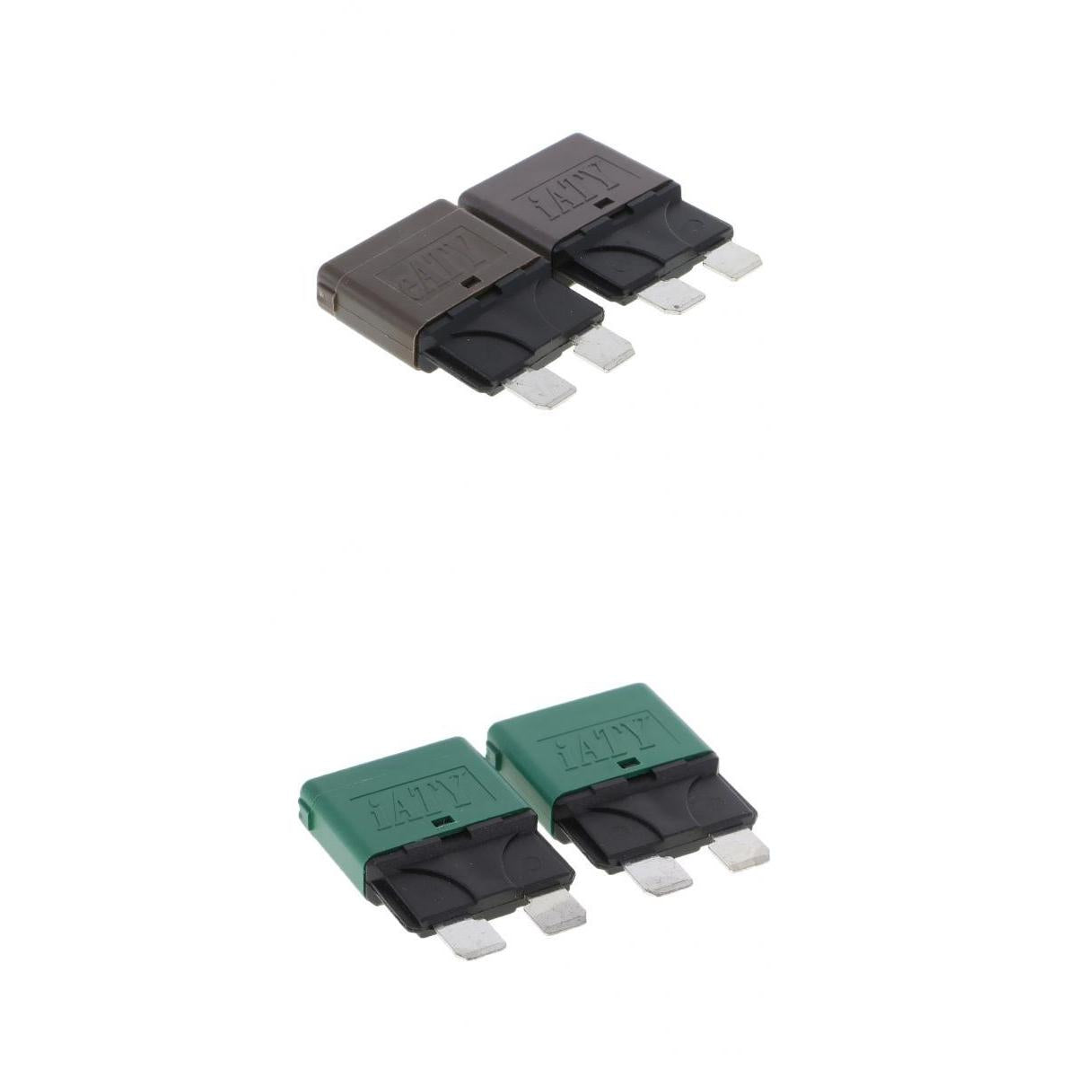 4 Pieces 28V 8A+30A Car Truck Boat Mini Blade Fuses Manual Circuit Breaker