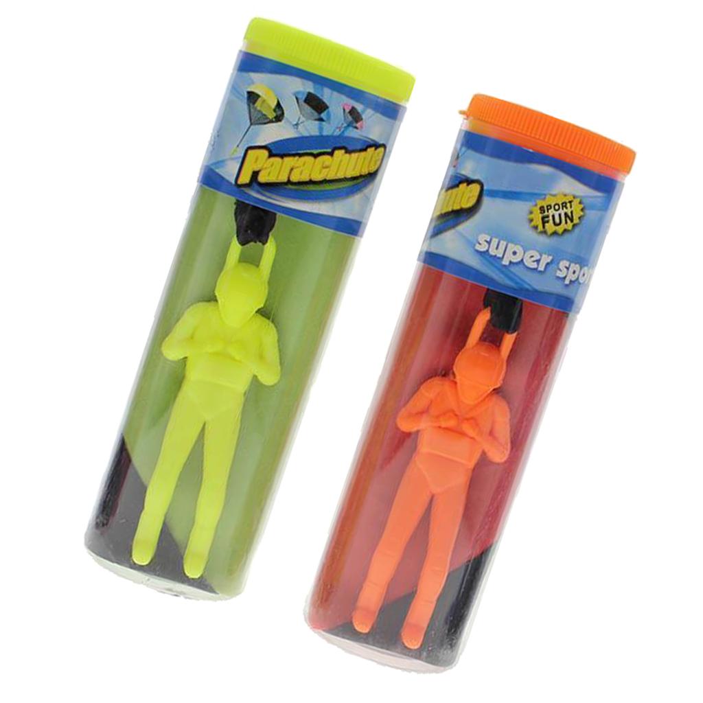 2pcs Free Toy Hand Throwing Parachute Kite Outdoor Play Game Toy