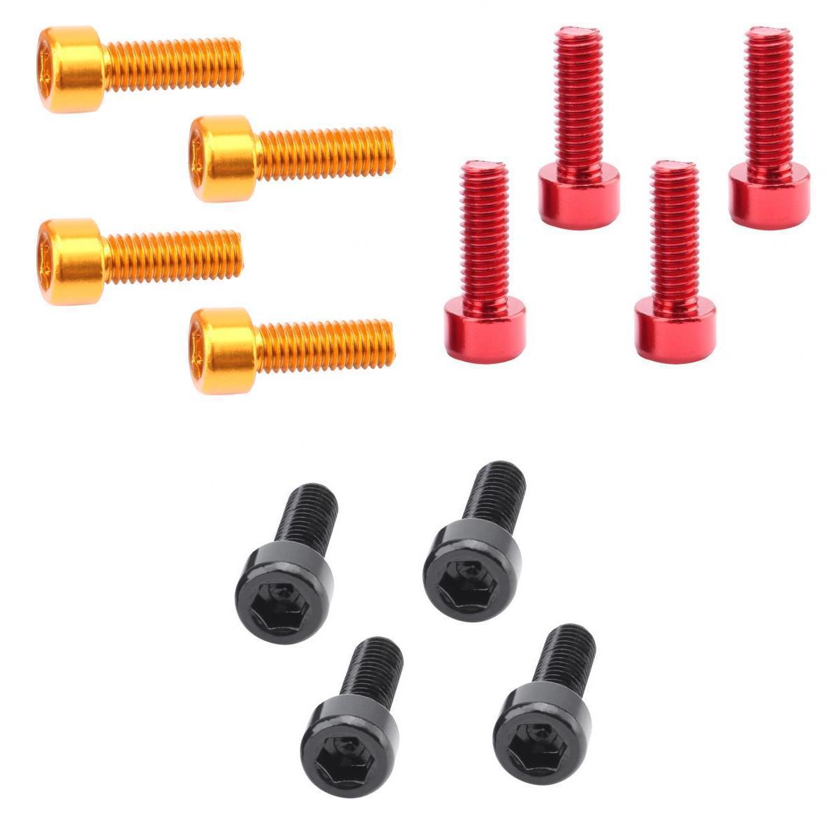 12pcs Alloy Bike Water Bottle Cage Bolts Holder Socket Screws Black Red Gold