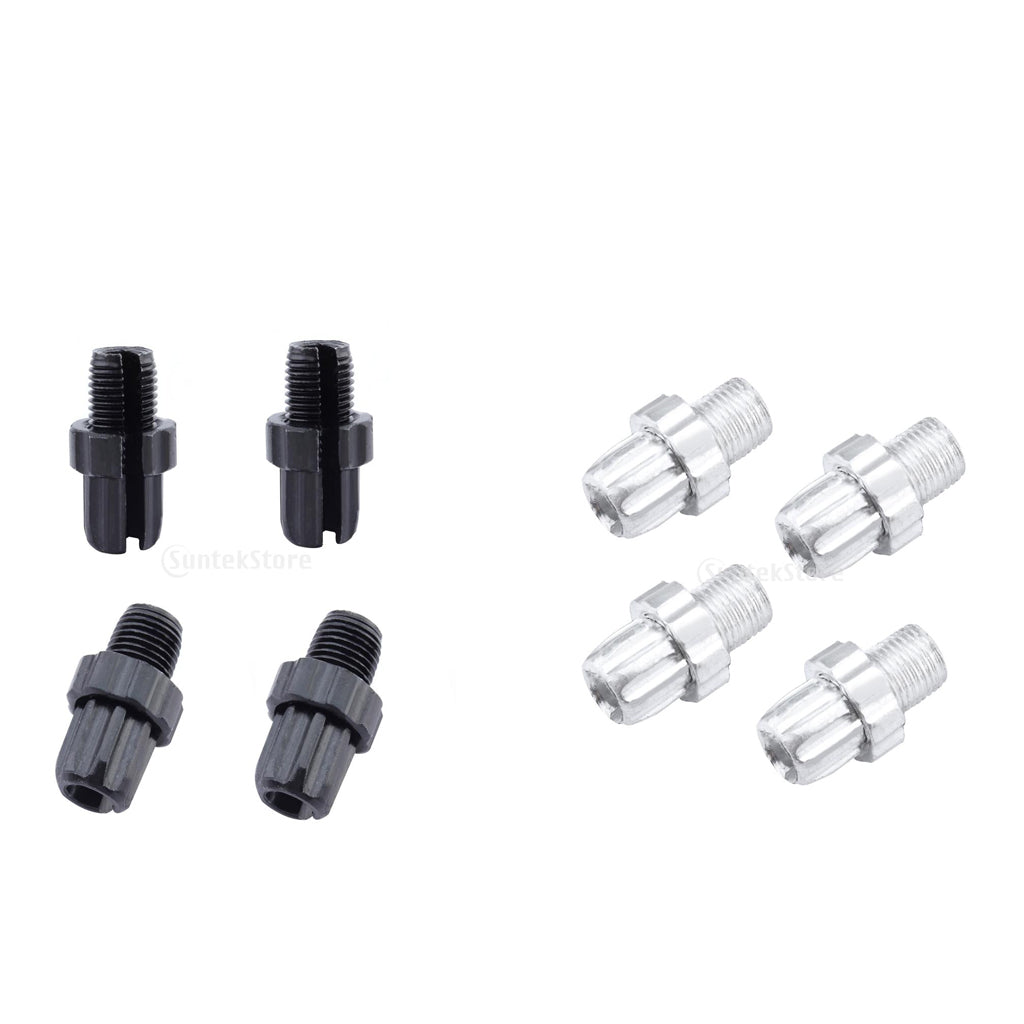 8x Aluminum Bike Brake Handle Adjustment Screw Bike Accessories Silver Black