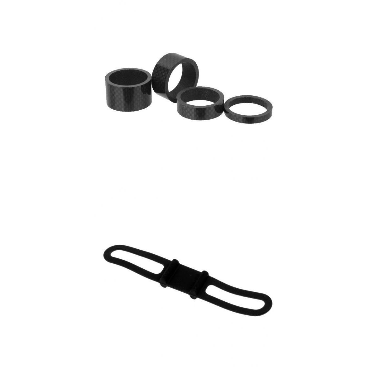 Bike Silicone Band Phone Ribbon Mount and 4pcs Carbon Fiber Washer Spacer