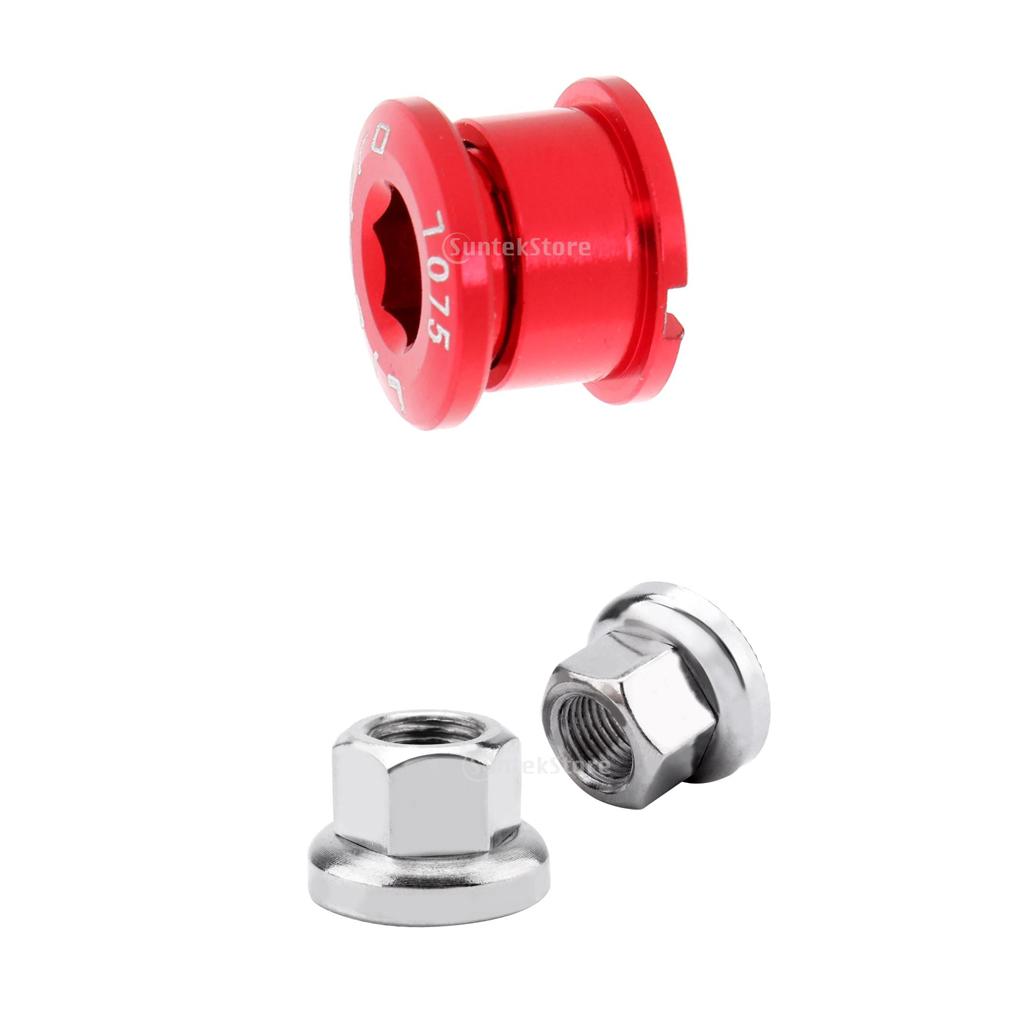 1 Pair Bicycle Bike Nuts Track Wheel Nuts + 1pcs Alloy Bike Crank Arm Screw