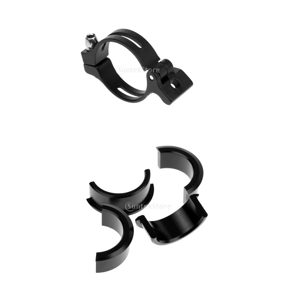 1 Set Mountain Bike Bicycle Handlebar Shim + 1 Piece Front Derailleur Clamp