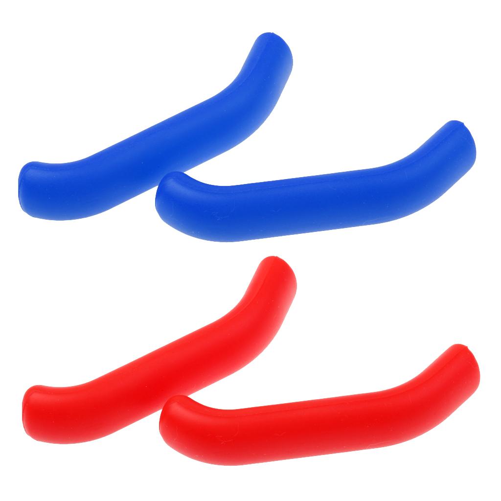 2 Pairs Silica Gel Mountain Bicycle Brake Handle Sleeve Protector Cover