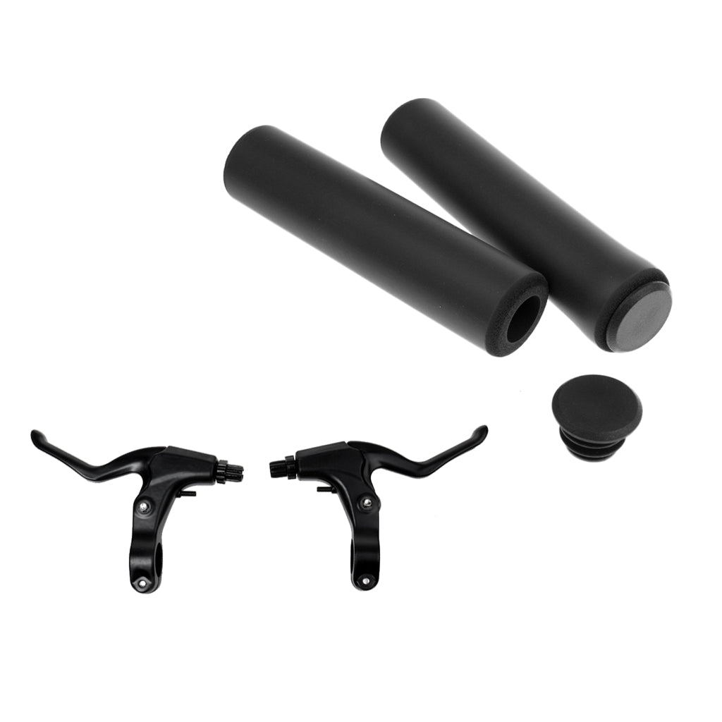 Bike Silicone Gel Handlebar Grips and Bike Alloy Front Rear V Brake Levers