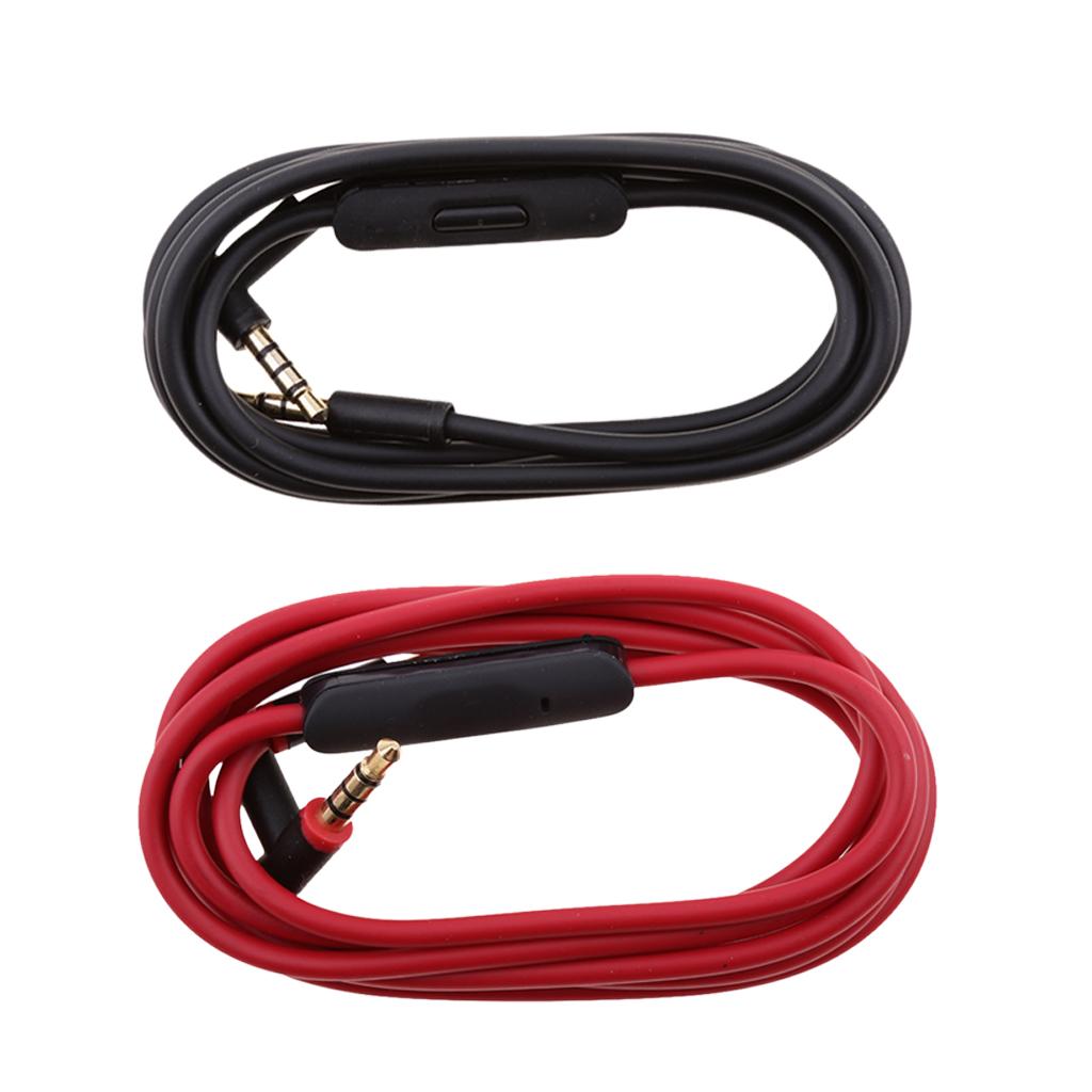 2 Pieces Replacement Audio Cable With Talk/Mic Remote For Beats by Dr. Dre
