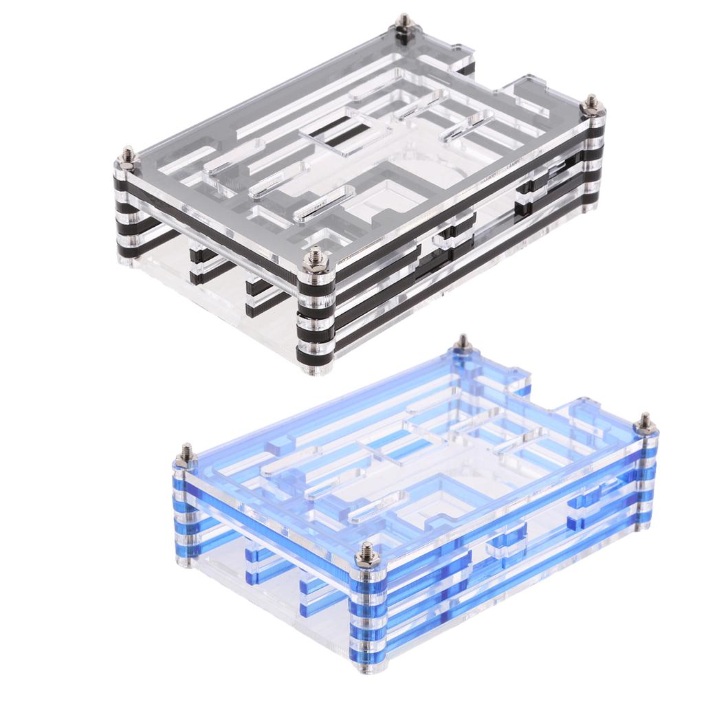 2 Pieces Clear Case Enclosure Box for Raspberry Pi2 PI3 Model B+