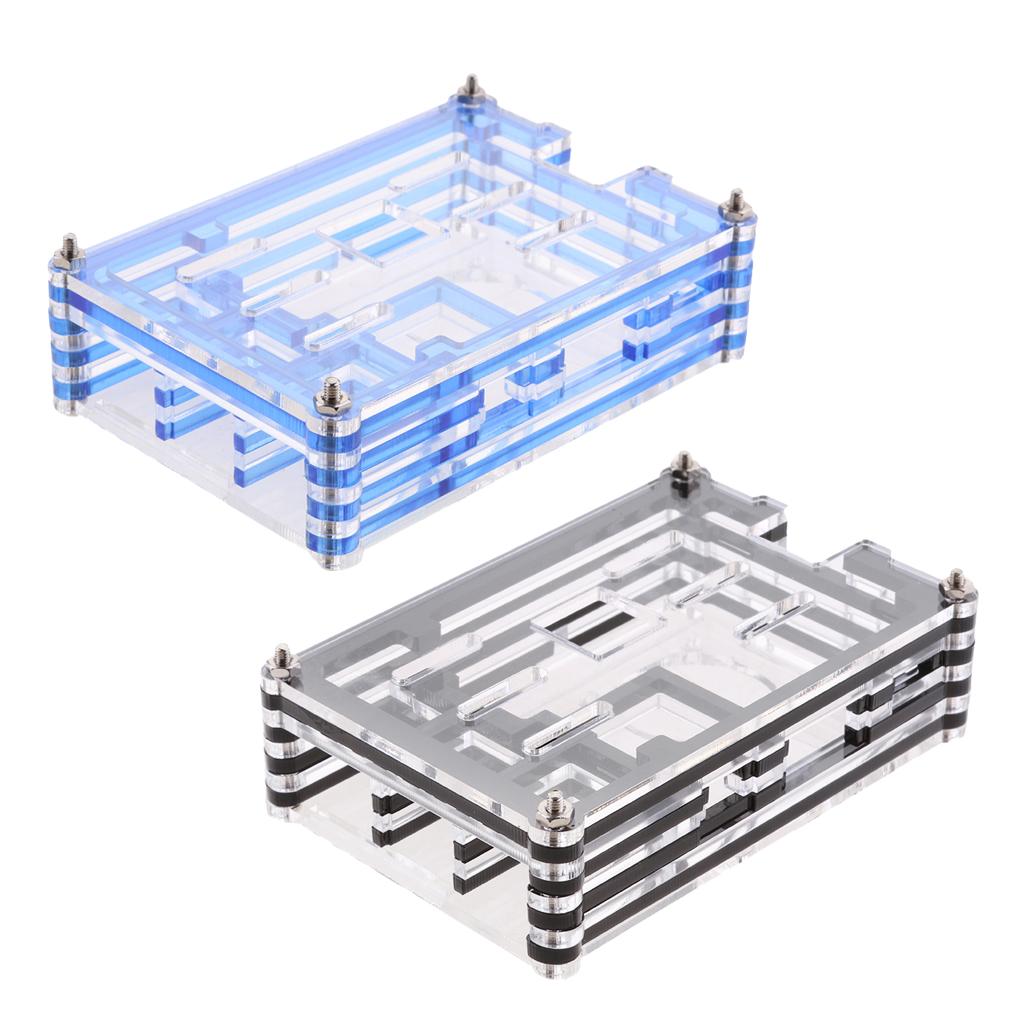 2 Pieces Clear Case Enclosure Box for Raspberry Pi2 PI3 Model B+