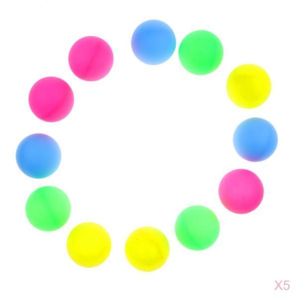 60 Pieces Multi-functional Colorful Beer Pong Balls Table Tennis Decor Balls