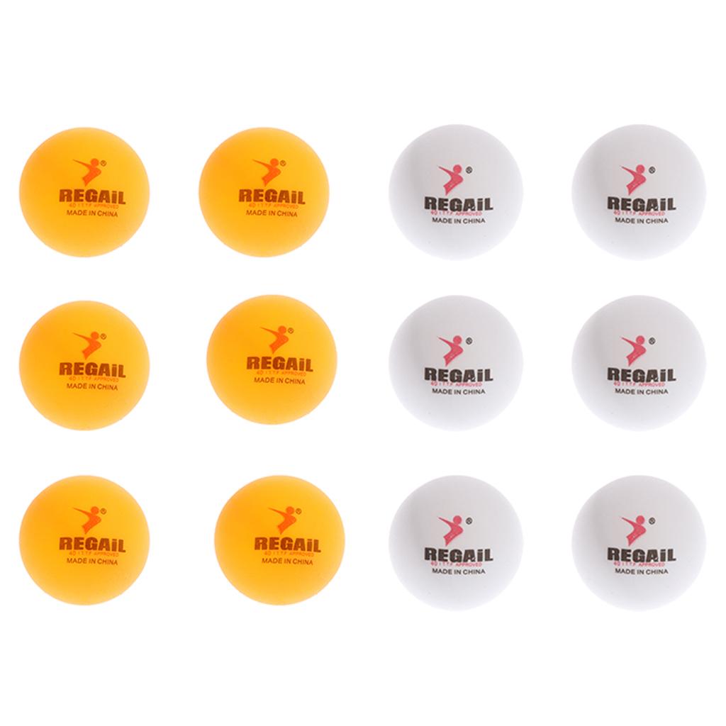 12 Pieces Ping Pong Balls Table Tennis Balls Beer Pong Balls Yellow White