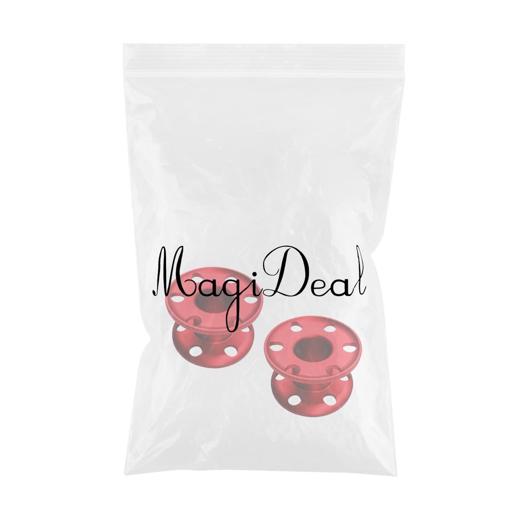 2 Pieces Scuba Diving Finger Spool Dive Reel Snorkeling Guide Line Spool Red