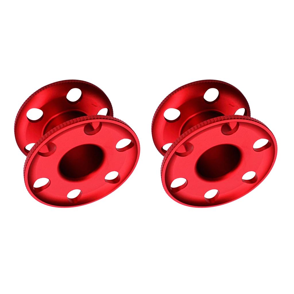 2 Pieces Scuba Diving Finger Spool Dive Reel Snorkeling Guide Line Spool Red