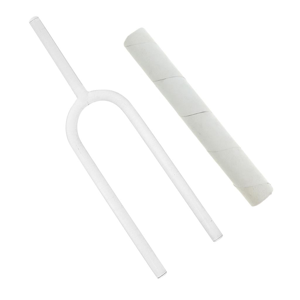 Clear Crystal Tuning Fork for Sacral Singing Bowl 12mm+Suede Mallets