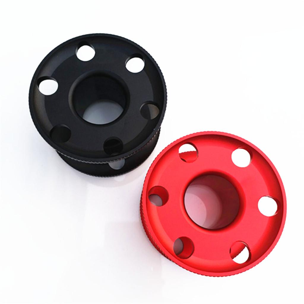 2 Pieces Kit Scuba Dive Finger Spool Snorkeling Guide Line Reel Black Red