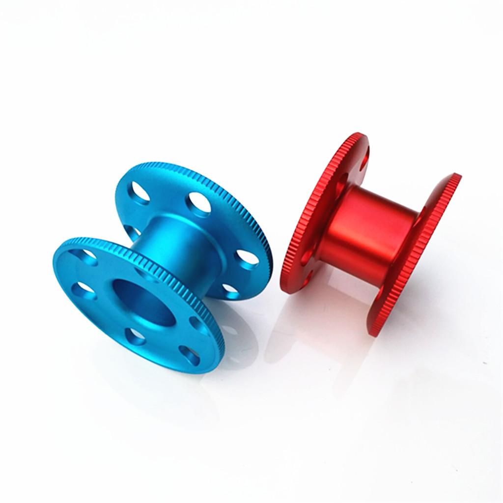 2 Pieces Kit Scuba Dive Finger Spool Snorkeling Guide Line Reel Blue Red