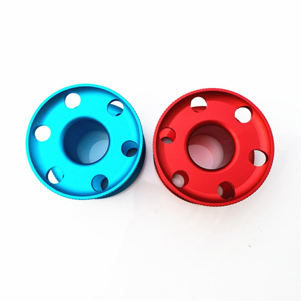 2 Pieces Kit Scuba Dive Finger Spool Snorkeling Guide Line Reel Blue Red