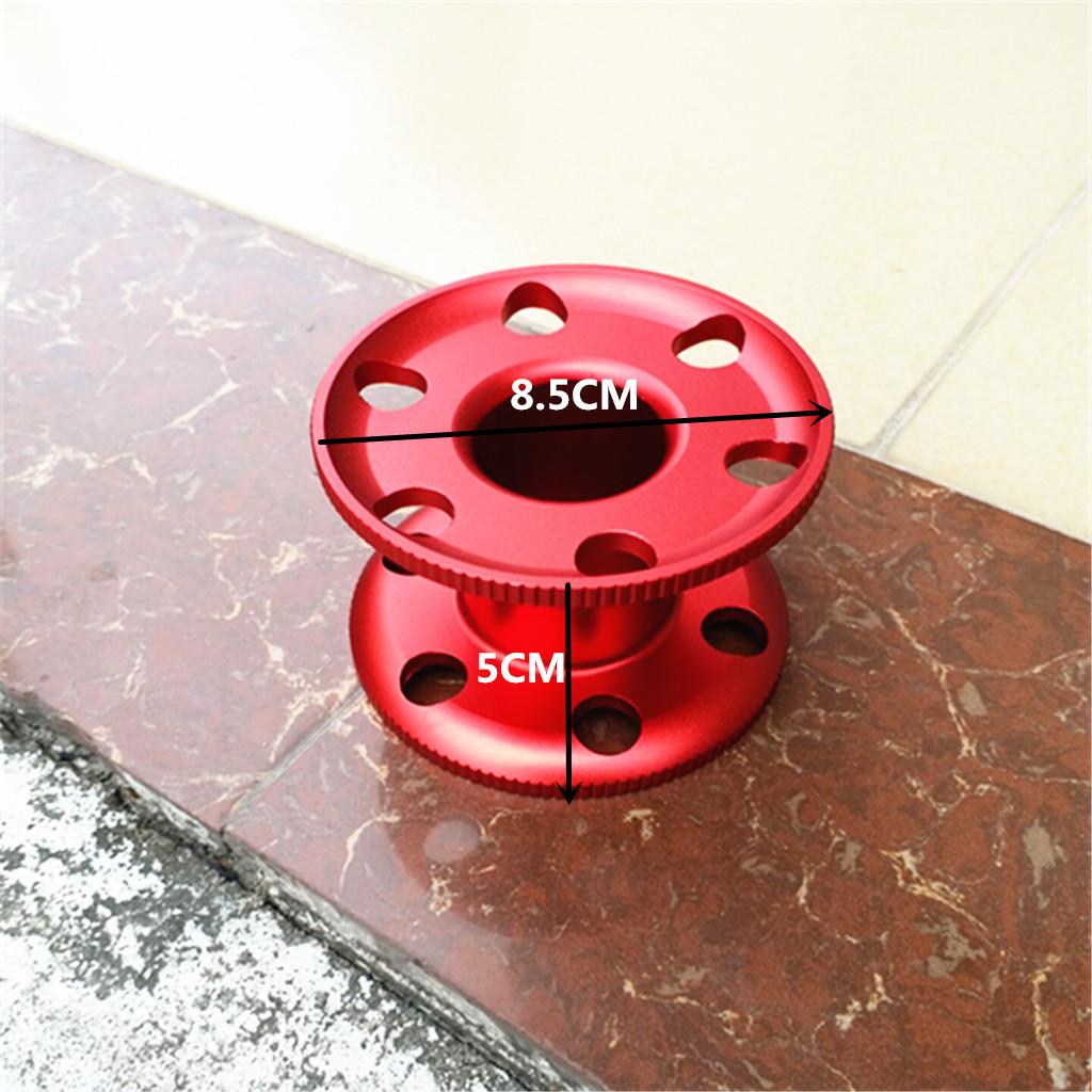 2 Pieces Kit Scuba Dive Finger Spool Snorkeling Guide Line Reel Blue Red