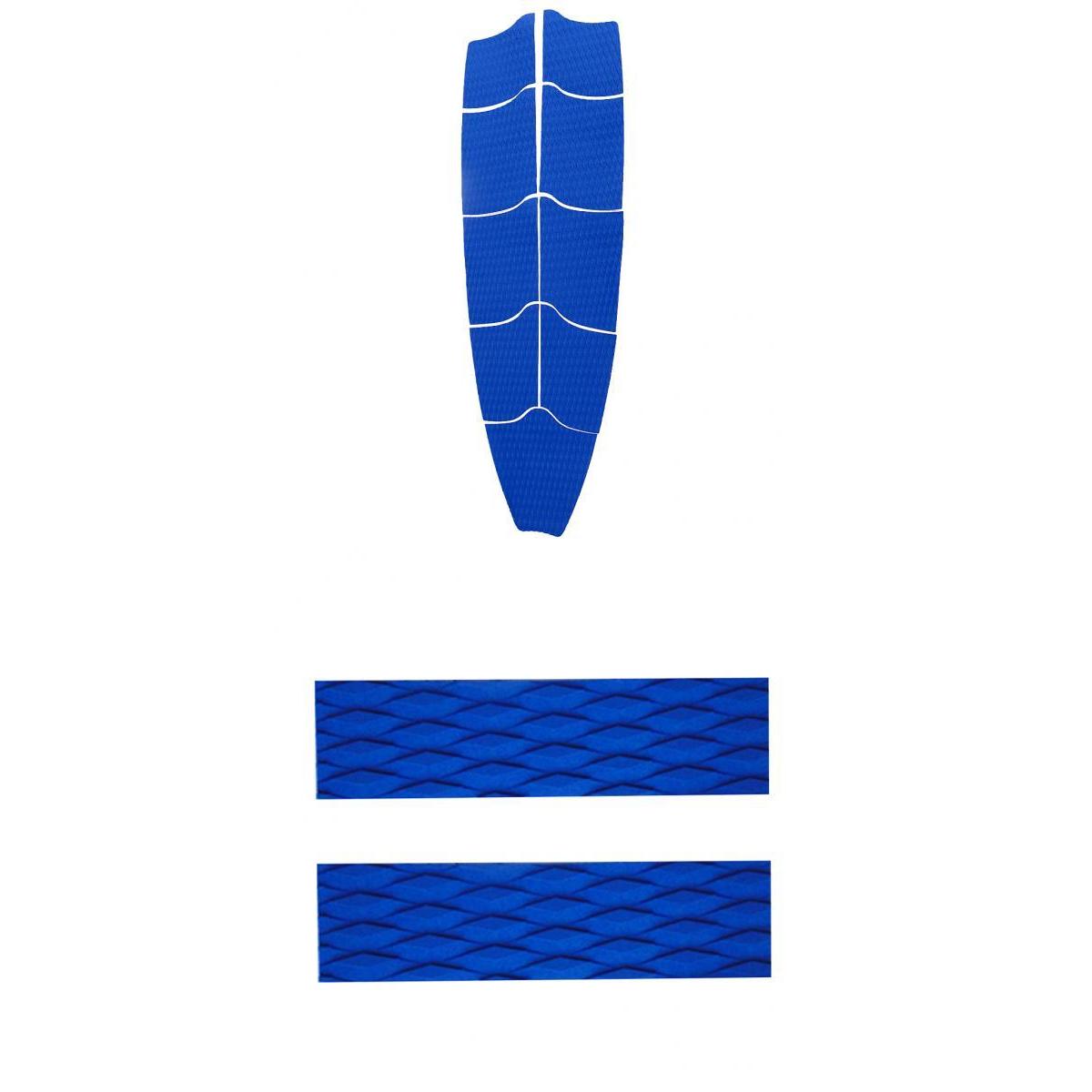 9 Pieces Blue EVA Surfboard Full Deck Traction Pad Grip with 2 Tail Pads