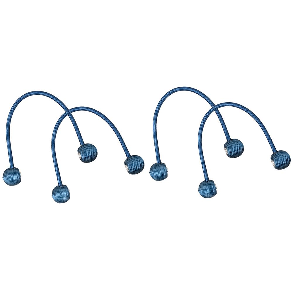 4x Window Curtain Buckle Tieback Blind Holdback Blind Holder Blue - 40cm