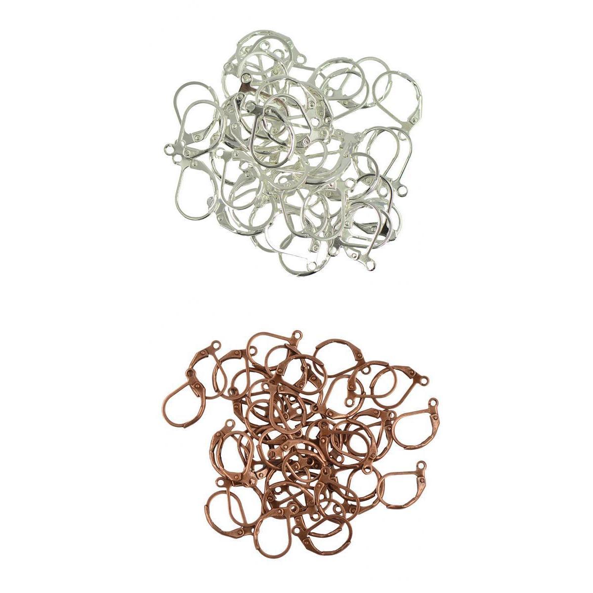 100Pcs French Leverback Earrings Hook Ear Wire Ear Findings for DIY Earrings
