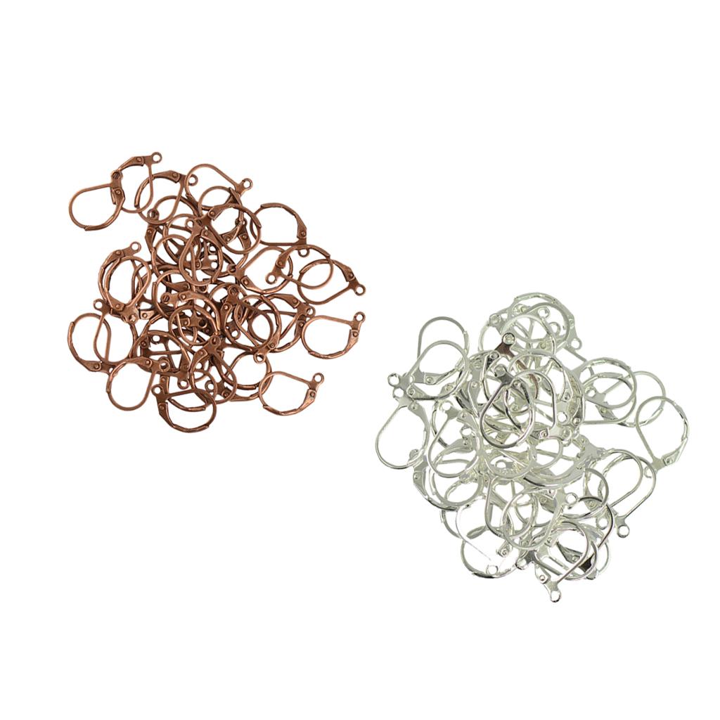 100Pcs French Leverback Earrings Hook Ear Wire Ear Findings for DIY Earrings