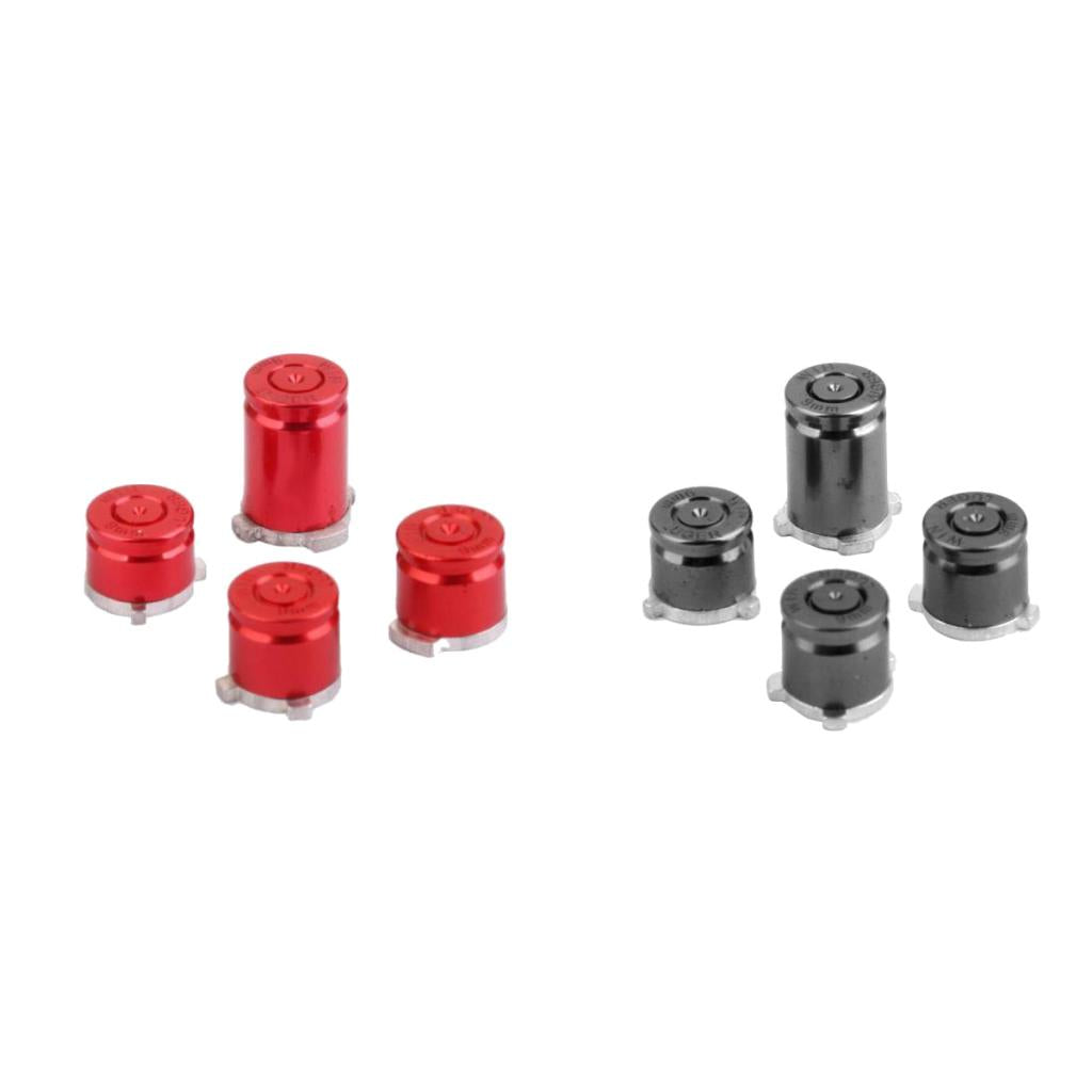 8 Pieces Aluminum Metal Bullet Buttons Mod Kit Set for One Controller