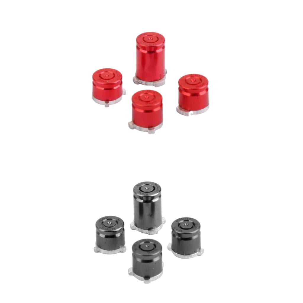 8 Pieces Aluminum Metal Bullet Buttons Mod Kit Set for One Controller