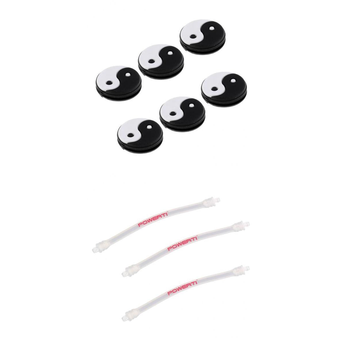 9 Pieces Mix Style Tennis Racquet Vibration Dampener Shock Absorber Damper