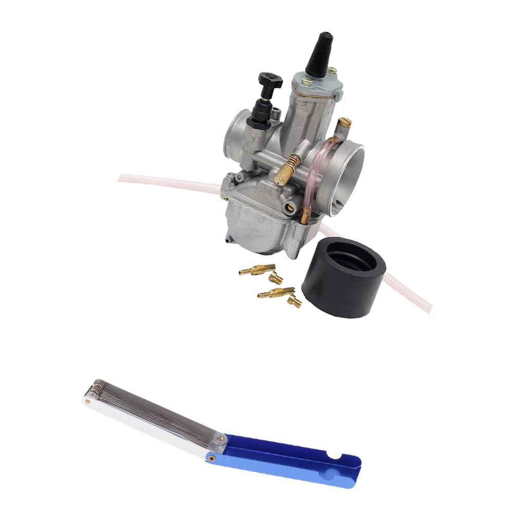 24mm Carburetor + Cleaning Tool for Motorcycle Dirt Bike ATV UTV 50-200CC