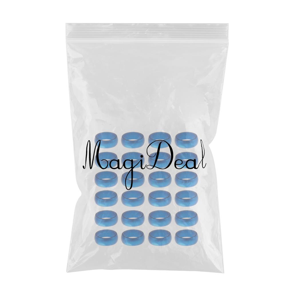 24 Pieces Dart Sharft Protect Flights O Rings Spare Gripper Ring Blue