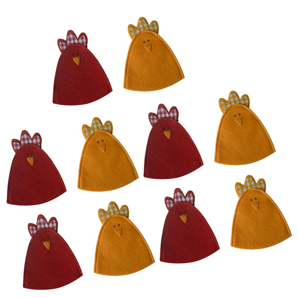 10/set Cute Chick Designed Egg Covers Bags Easter Gifts Home Decoration