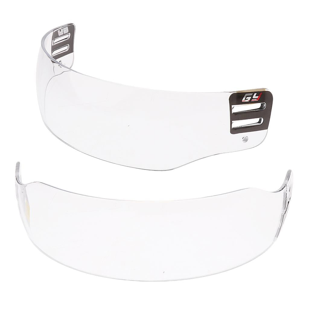 2 Pieces CE Approval Anti-fog Anti-scratch Ice Hockey Visor Face Half Shield