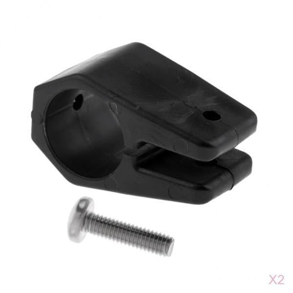 2pcs Bimini Top Fitting Harware Black Nylon Jaw Slide 1 for Marine Boat "