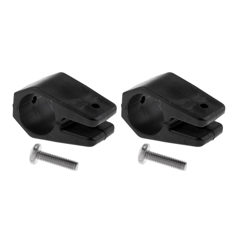 2pcs Bimini Top Fitting Harware Black Nylon Jaw Slide 1 for Marine Boat "