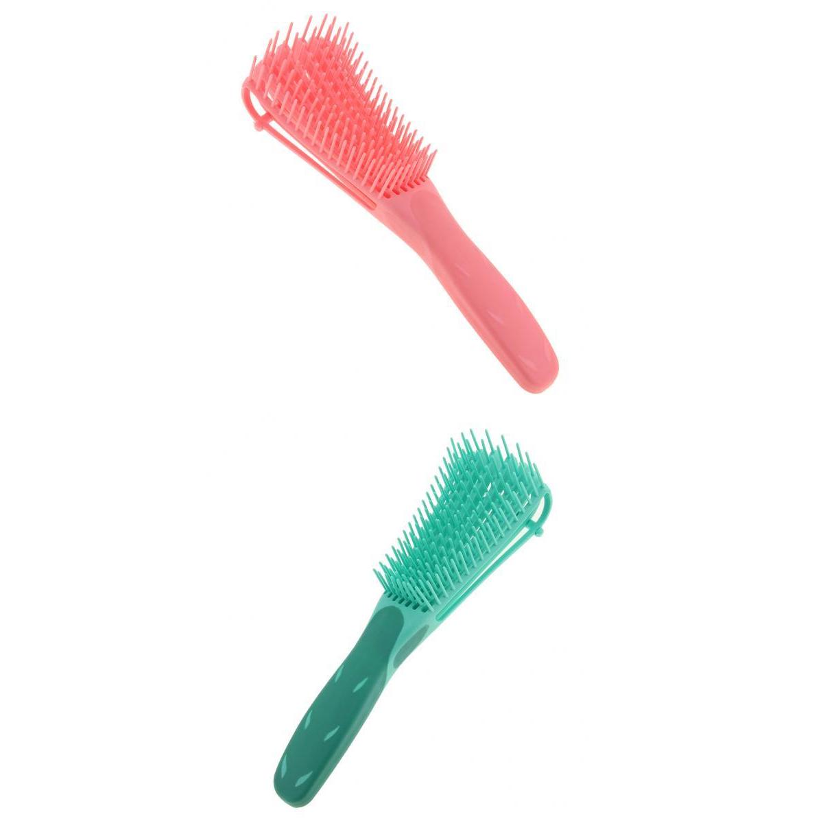 2 Pieces Salon Hair Curling Style Antistatic Barber Detangle Teasing Comb
