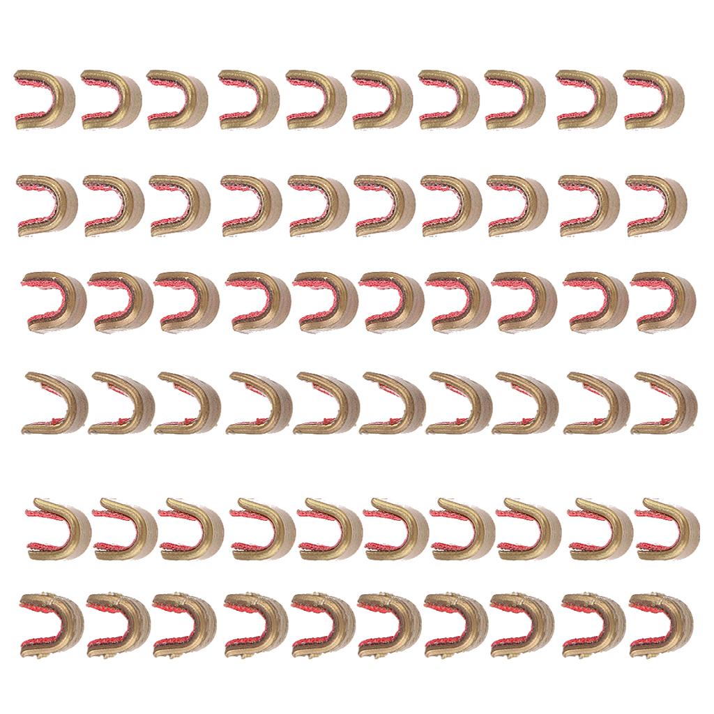60 Pieces Bowstring Nocks Set Buckle Clips Nocking Points Archery Hunting