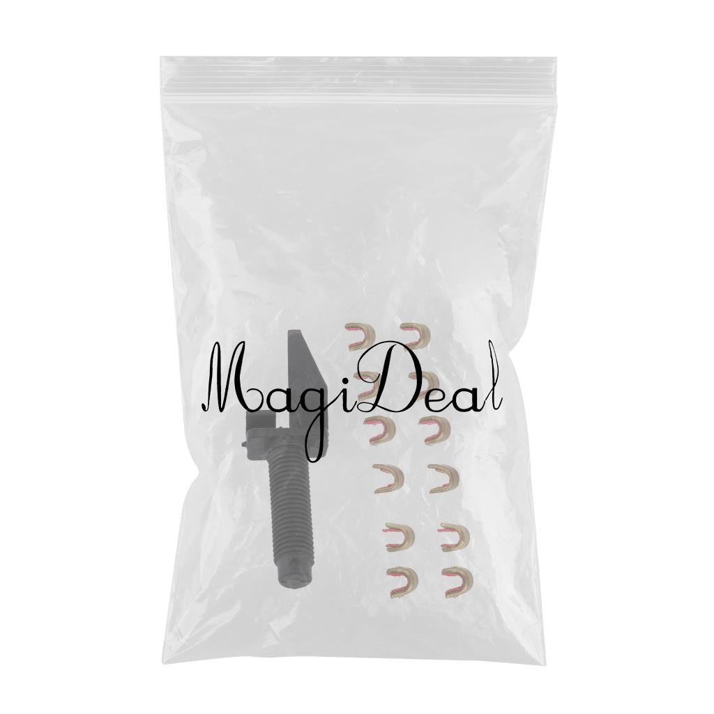 12 Pieces Bowstring Nocks Nocking Point with Archery Compound Bow Arrow Rest