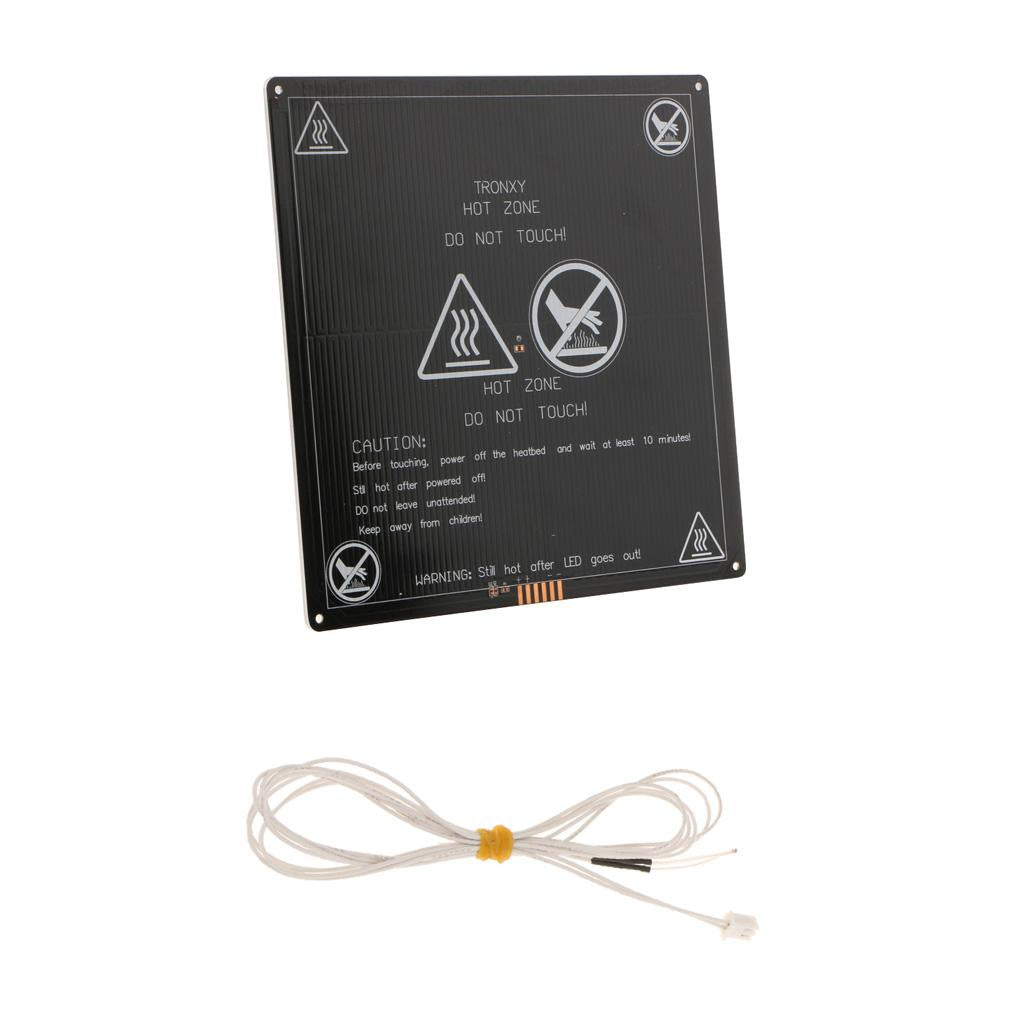 220x220mm Aluminum Heat Bed For Reprap 3D Printer + NTC 3950 100K Thermistor