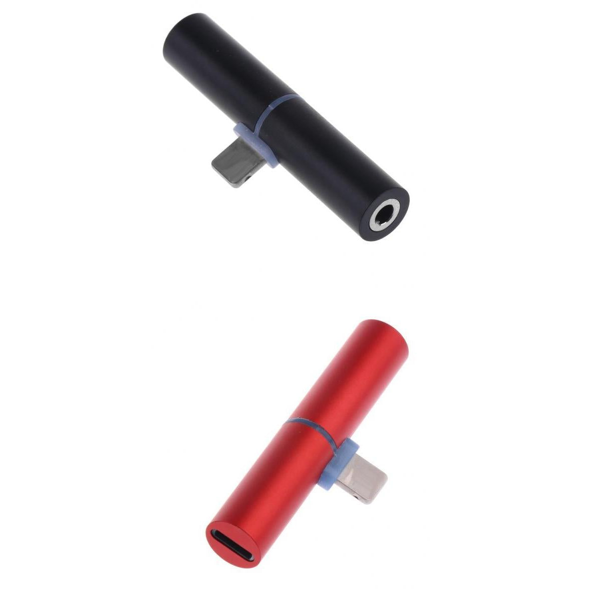 2Pieces 2 in 1 Headphone Jack Charger & Audio Splitter Adapter for iPhone