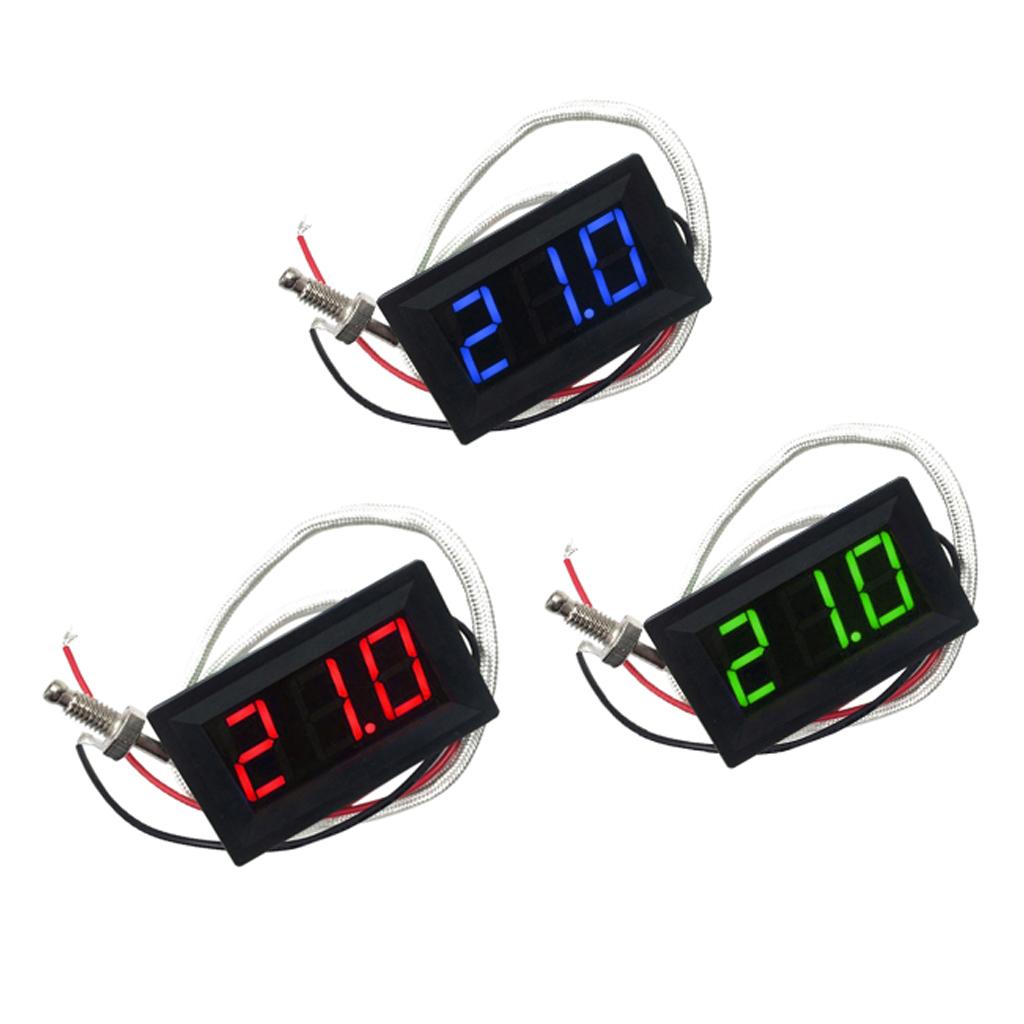 3pcs -30C-800C Thermocouple Digital LED Temperature Thermometer Panel Meter